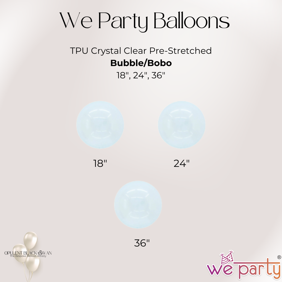 Pre Stretched BOBO Clear TPU Balloons