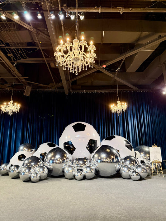 Huge Sphere Rentals (set of 4 big shiny balls)