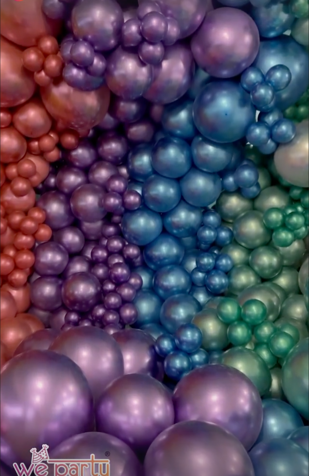 We Party Chrome Balloons
