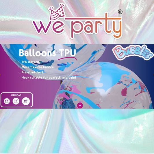 Pre Stretched BOBO Clear TPU Balloons