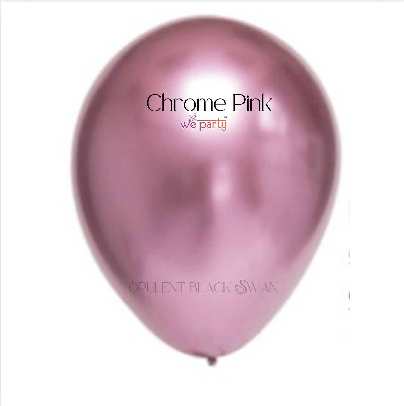 We Party Chrome Balloons