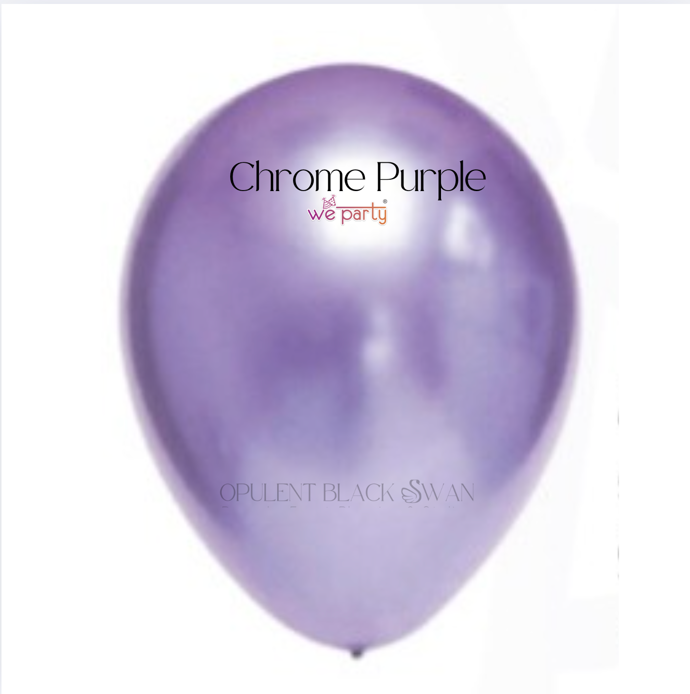 We Party Chrome Balloons