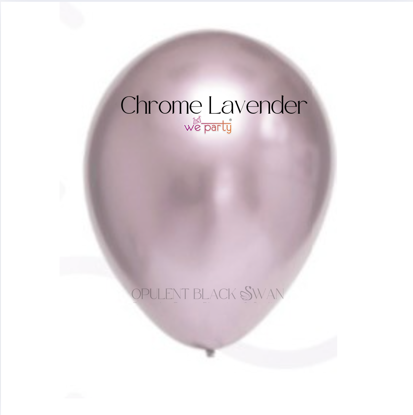 We Party Chrome Balloons