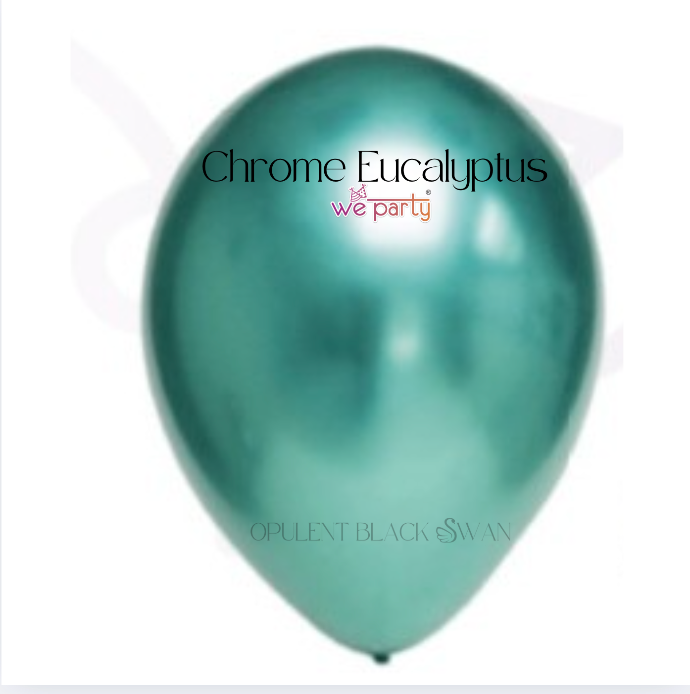 We Party Chrome Balloons