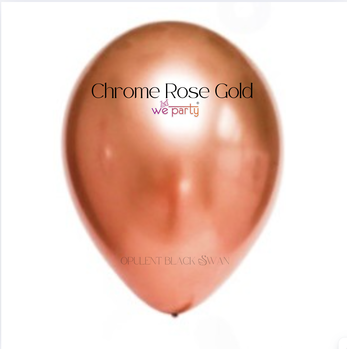 We Party Chrome Balloons