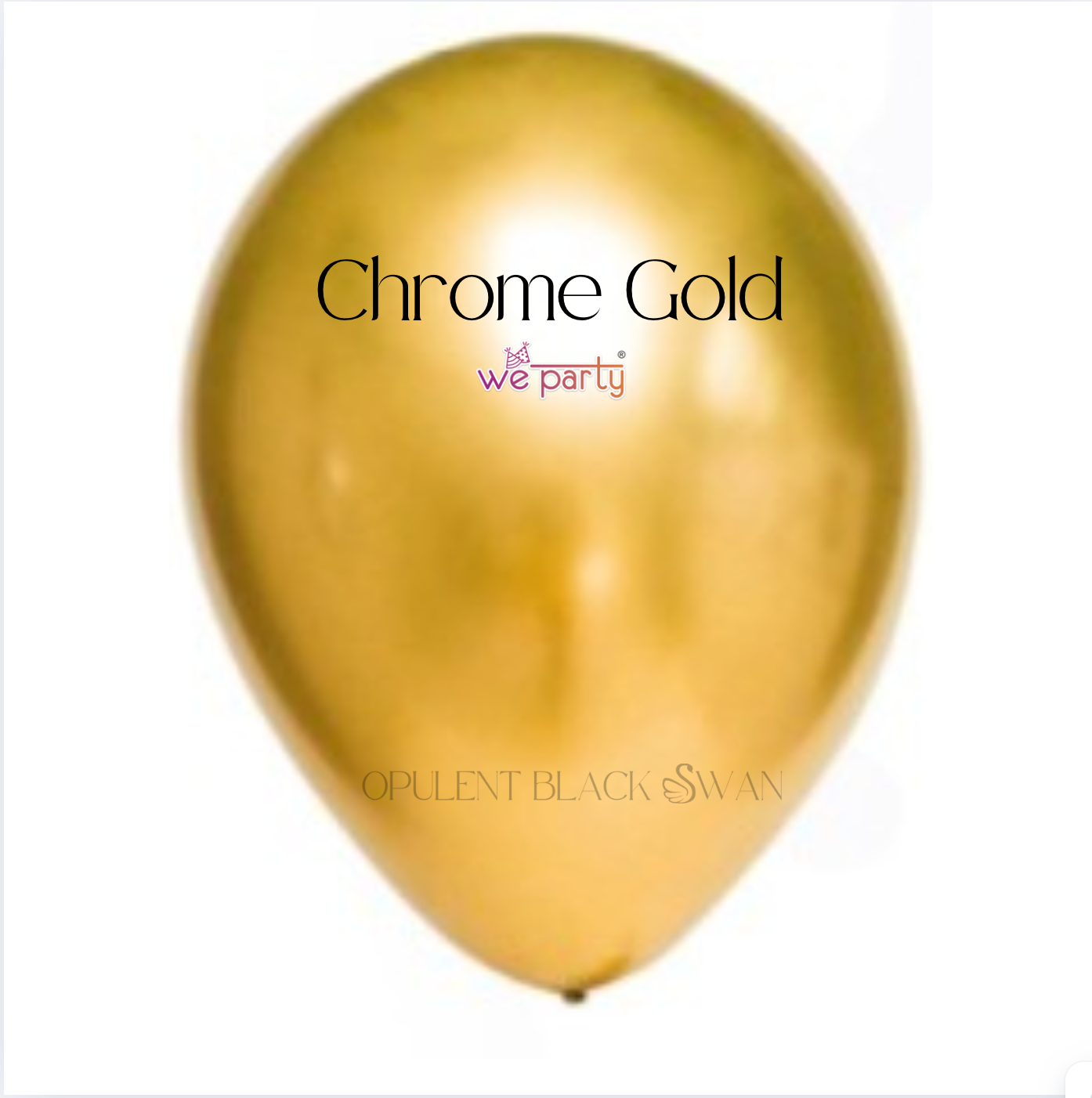We Party Chrome Balloons
