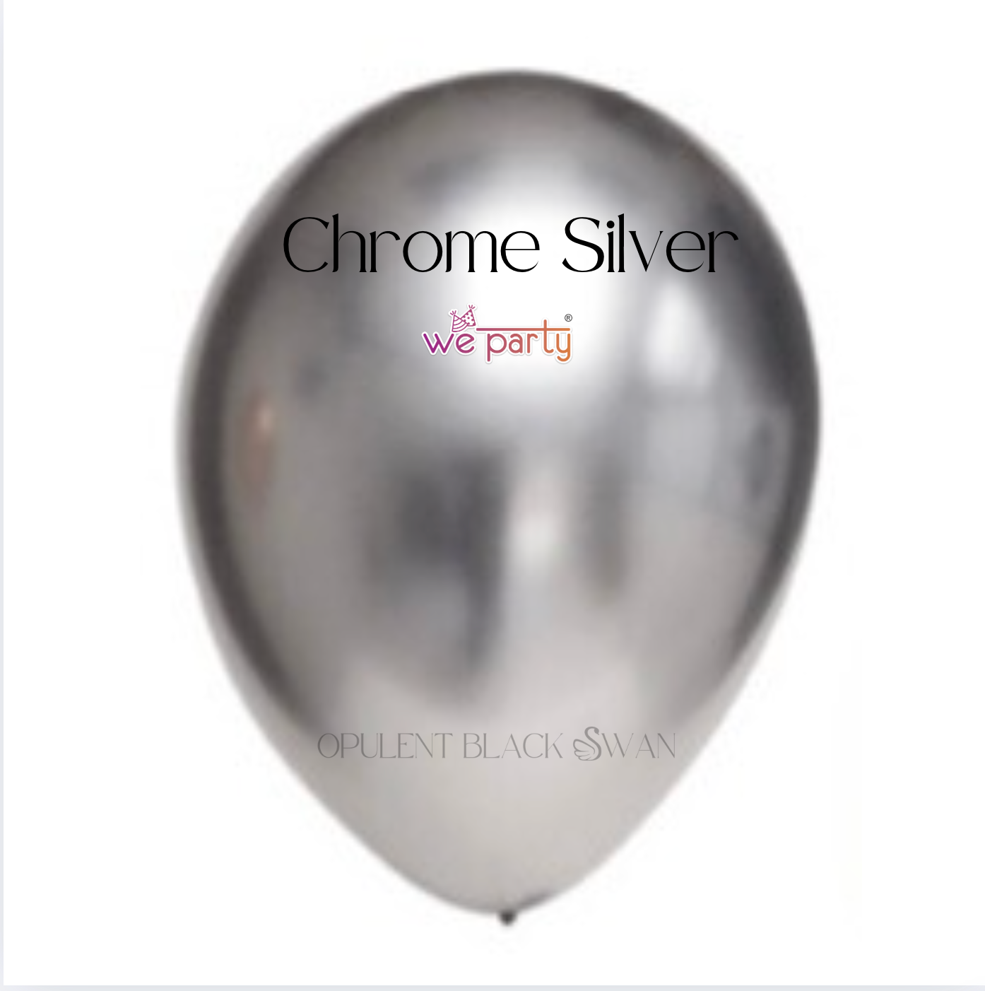 We Party Chrome Balloons