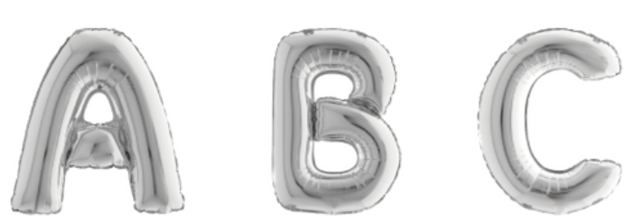 14" Foil Letters-We Party