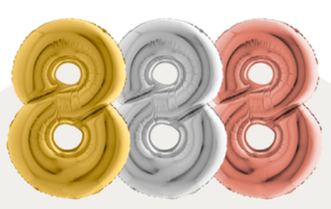 40" Foil Balloon Numbers-We Party & Grabo