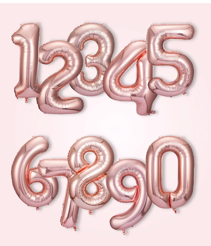 34" Foil Balloon Numbers-Conver USA & Kaleidoscope