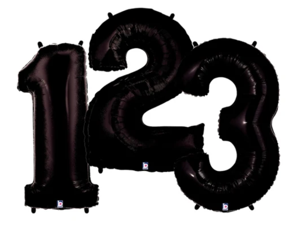 34" Foil Balloon Numbers-Conver USA & Kaleidoscope